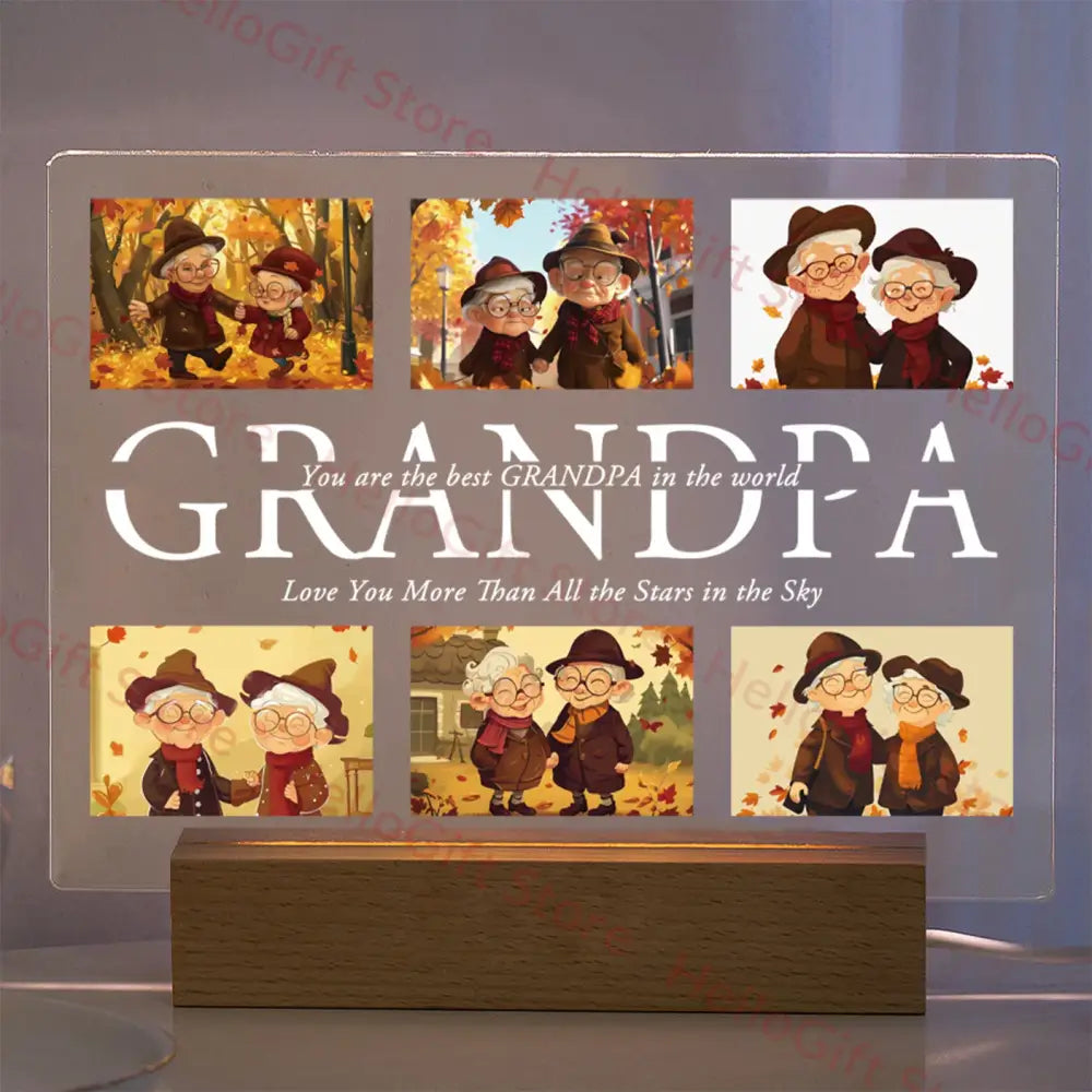 Custom photo acrylic lamp bedroom night light gift