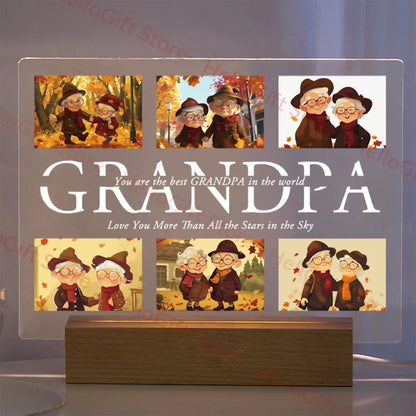 Custom photo acrylic lamp bedroom night light gift