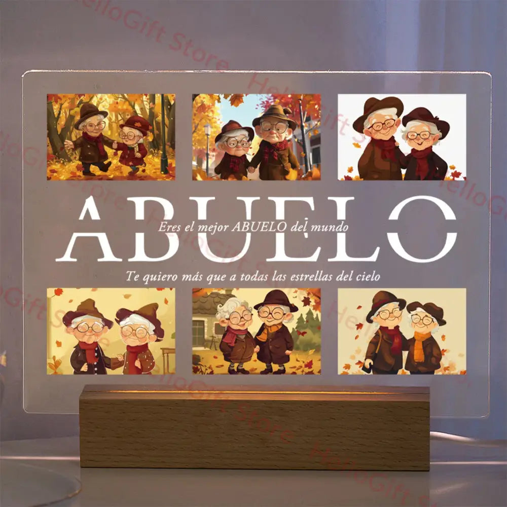 Custom photo acrylic lamp bedroom night light gift