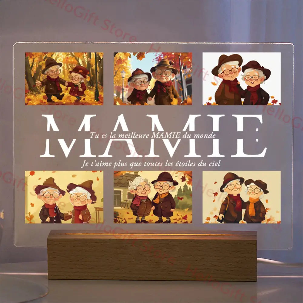 Custom photo acrylic lamp bedroom night light gift