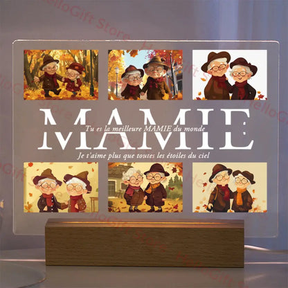 Custom photo acrylic lamp bedroom night light gift