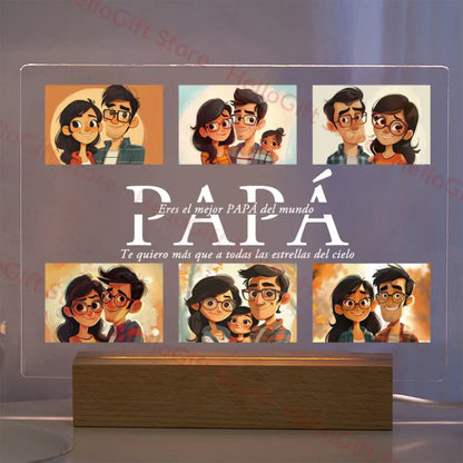 Custom photo acrylic lamp bedroom night light gift