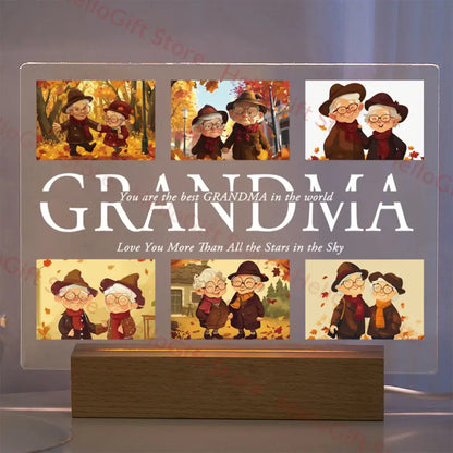 Custom photo acrylic lamp bedroom night light gift