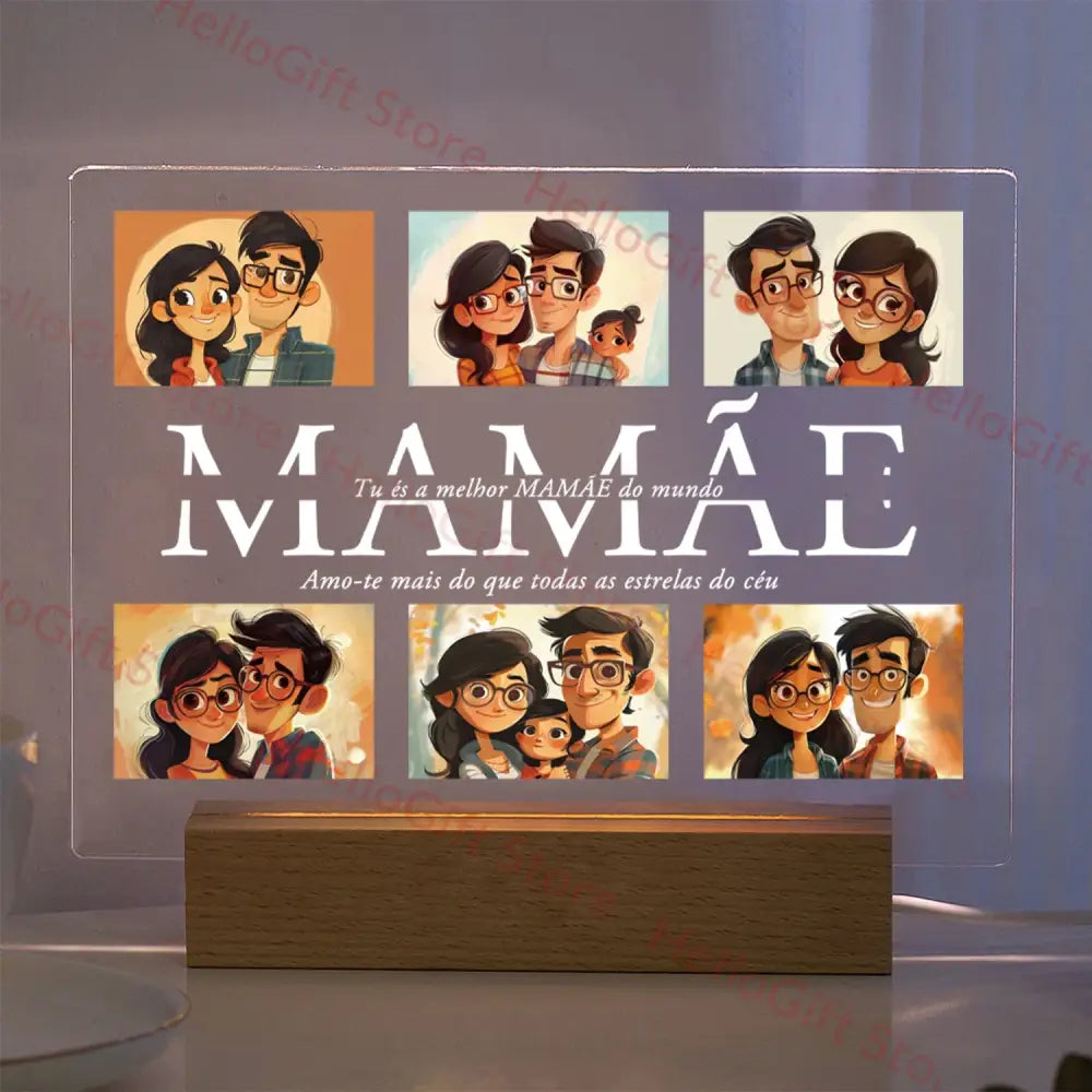 Custom photo acrylic lamp bedroom night light gift