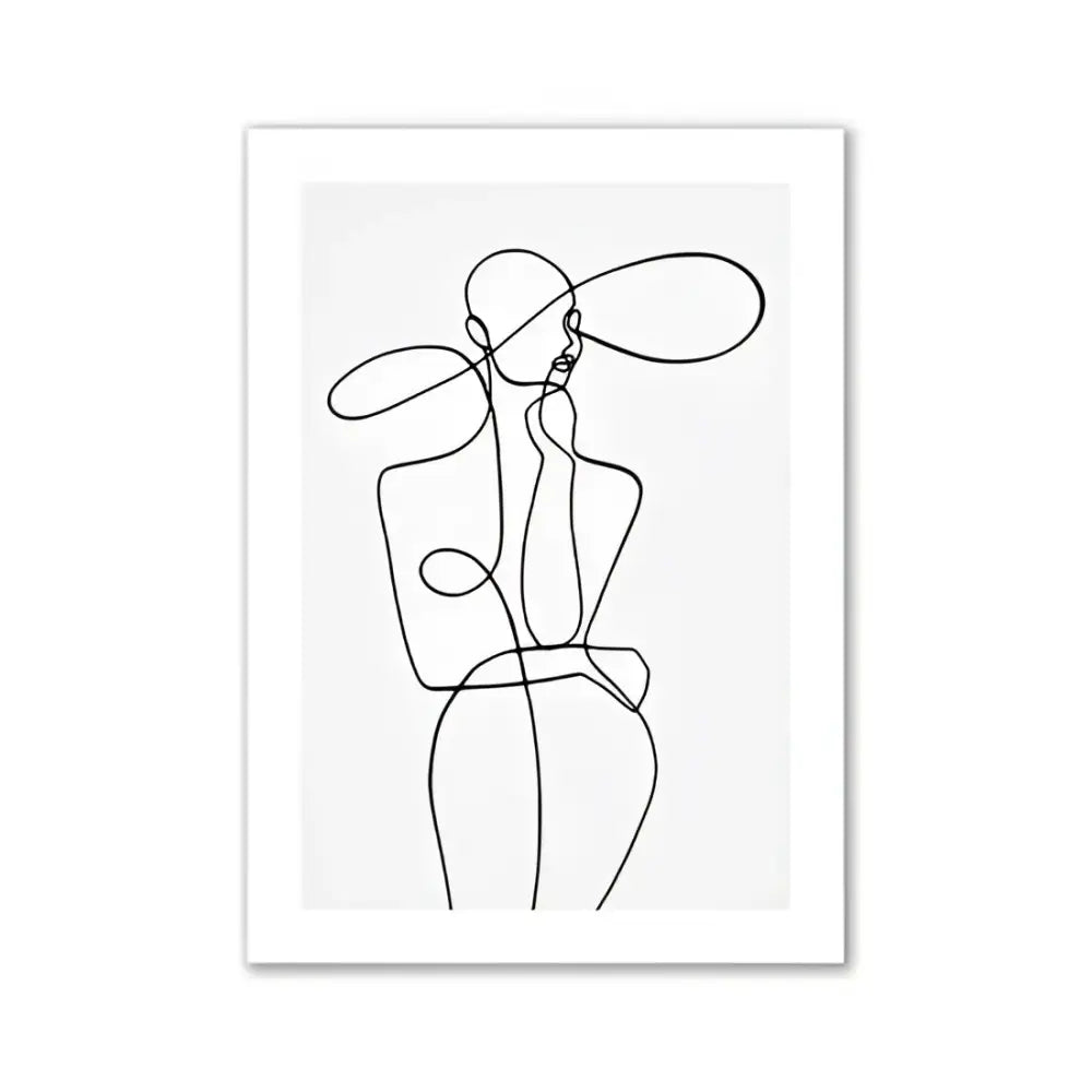 Minimalist pink and white love wall art bedroom room decor