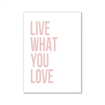 Minimalist black and white wall art i love you bedroom room decor