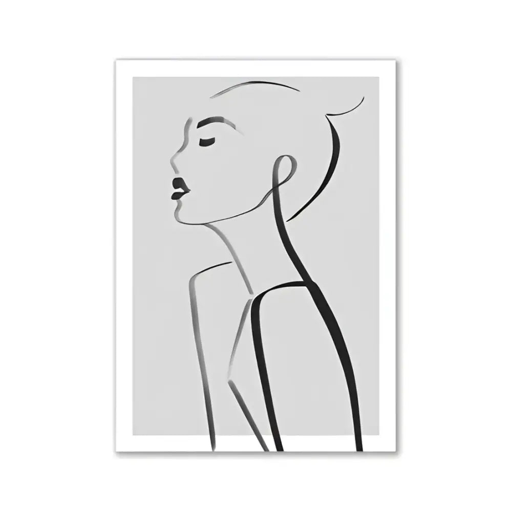 Minimalist black and white wall art i love you bedroom room decor