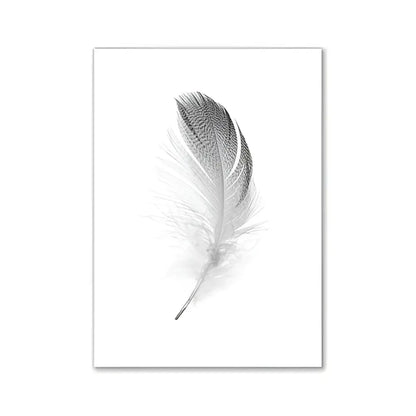 Minimalist black and white wall art i love you bedroom room decor
