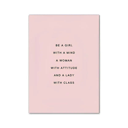 Modern pink aesthetic wall art laughing print bedroom decor