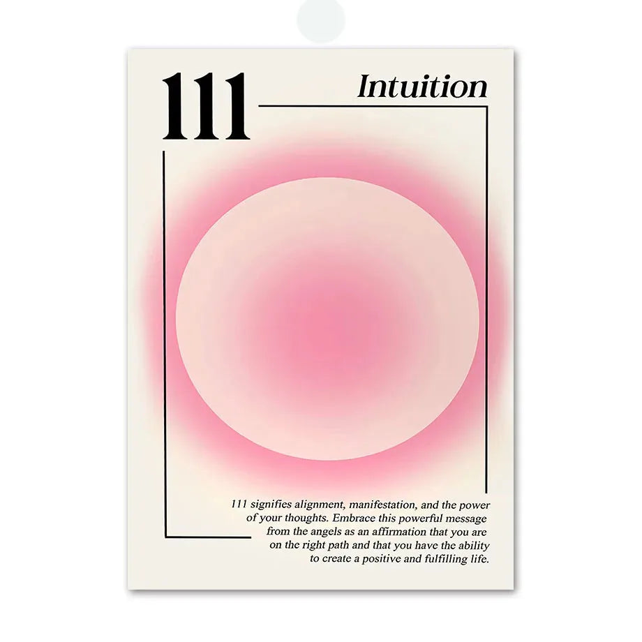 DecorBites™ Pink Angel Number Poster - Gallery Wall Art