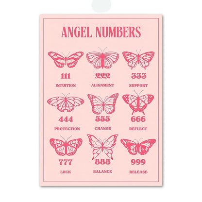 DecorBites™ Pink Angel Number Poster - Gallery Wall Art