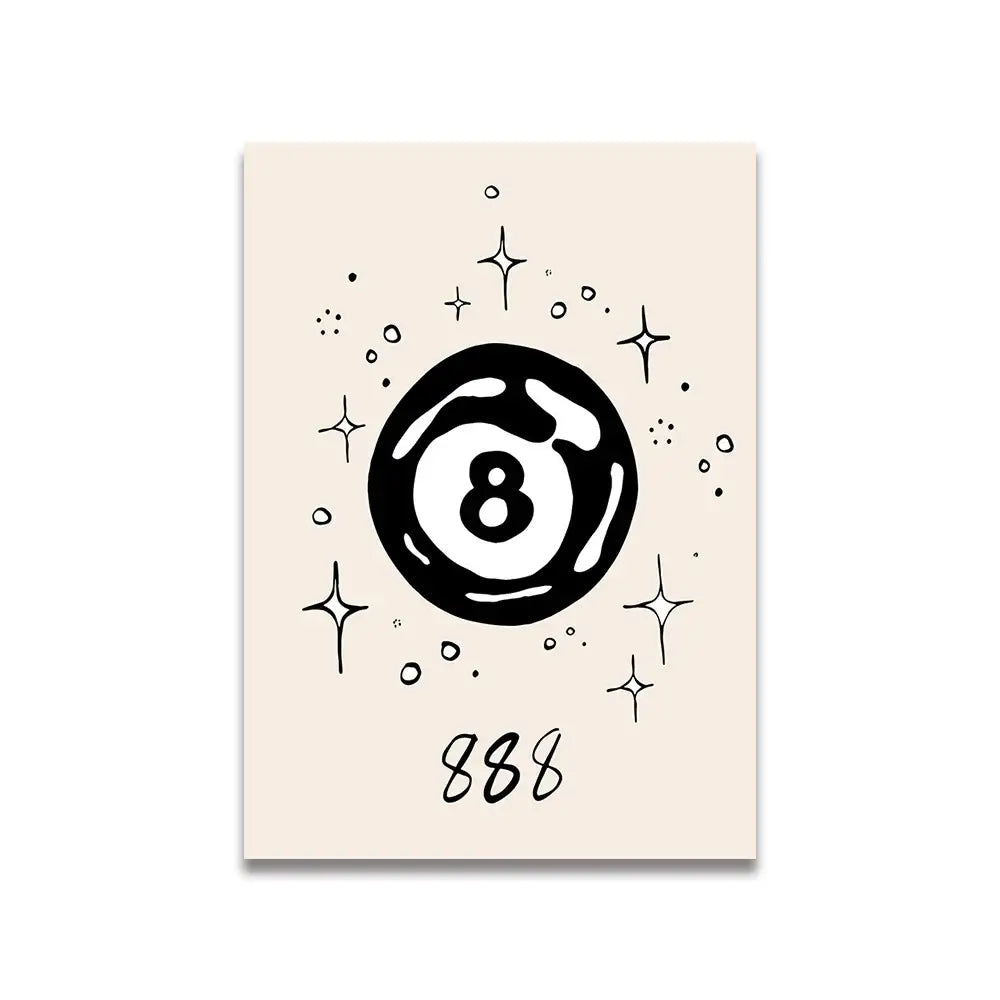 Modern ciao bella pink cartoon print canvas – bedroom wall art