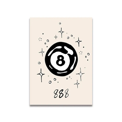 Modern ciao bella pink cartoon print canvas – bedroom wall art