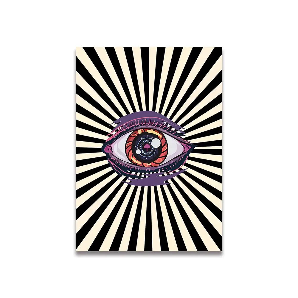 Modern ciao bella pink cartoon print canvas – bedroom wall art