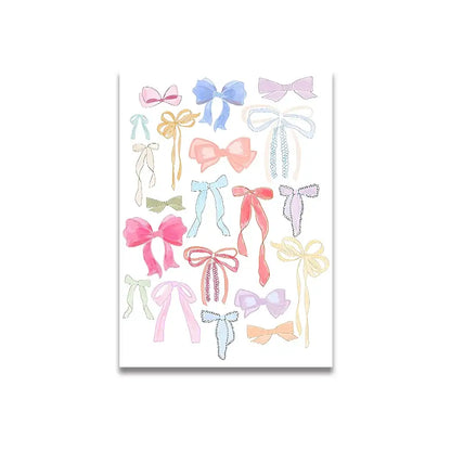 Modern ciao bella pink cartoon print canvas – bedroom wall art