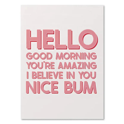 DecorBites™ Pink Makeup Funny Quote Art Poster