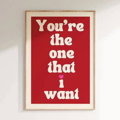 Modern red and white love music wall art canvas bedroom poster