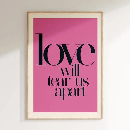 Modern red and white love music wall art canvas bedroom poster