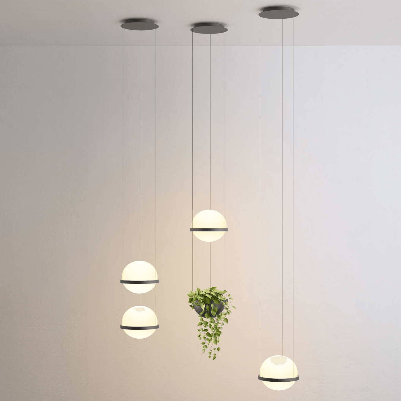 DecorBites™ Planter Light Pendant Chandelier