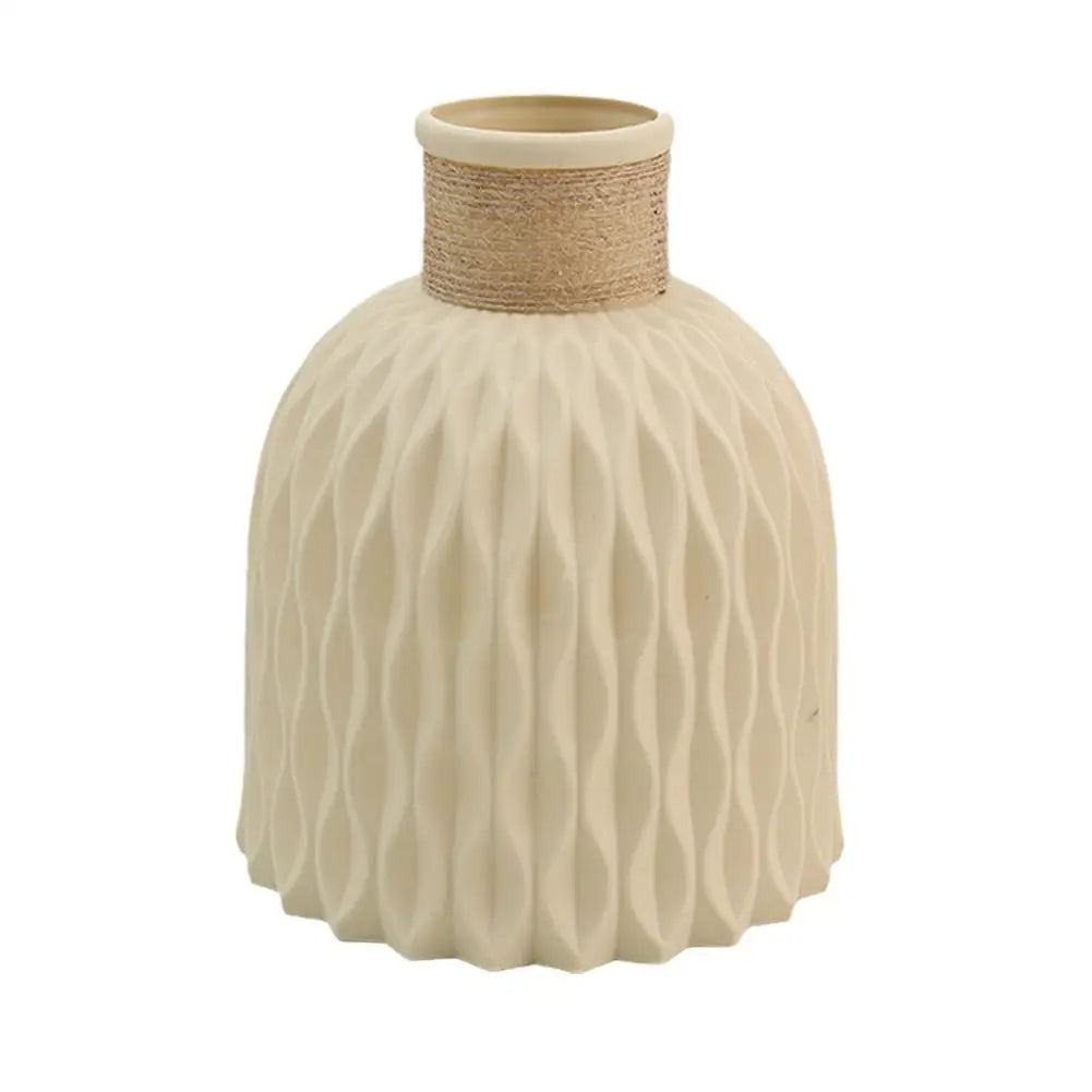 DecorBites™ Plastic Flower Arrangement Vase - Home Décor
