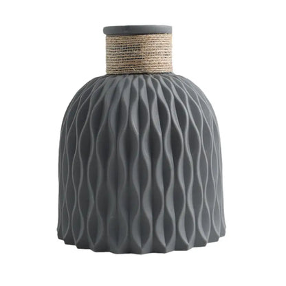 DecorBites™ Plastic Flower Arrangement Vase - Home Décor