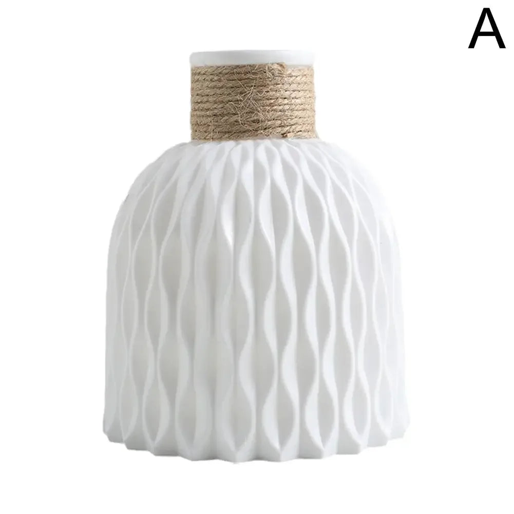DecorBites™ Plastic Flower Arrangement Vase - Home Décor