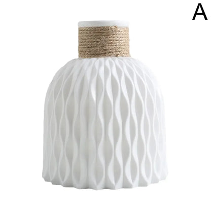 DecorBites™ Plastic Flower Arrangement Vase - Home Décor