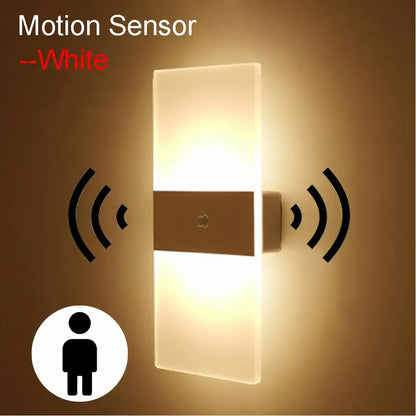 Modern black rechargeable wall light bedroom frosted glass sconce