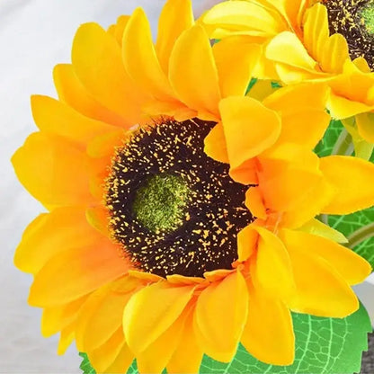 Sunflower yellow and blue led night light bedroom decor