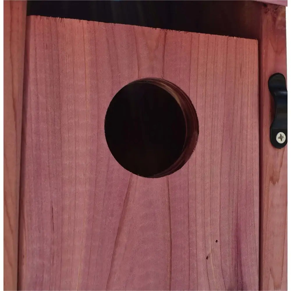 Red cedar bluebird house with mounting pole garden nesting box