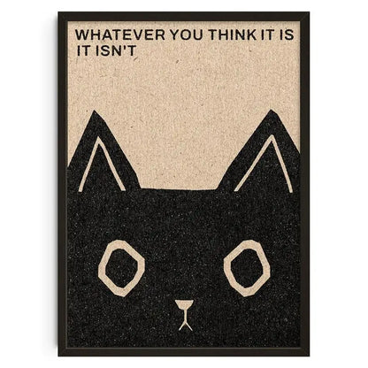 Retro abstract canvas black & gold hounds art print living room decor