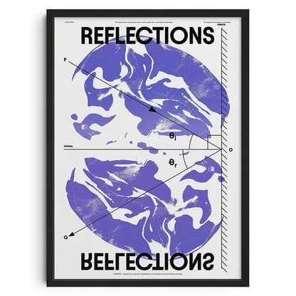 Retro abstract canvas black & gold hounds art print living room decor
