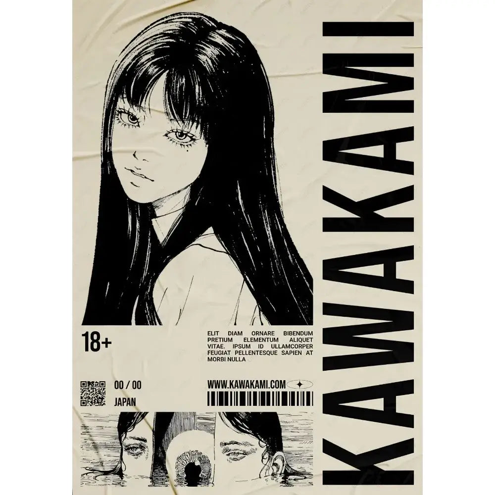 Retro cool girl b&w anime framed poster bedroom wall art