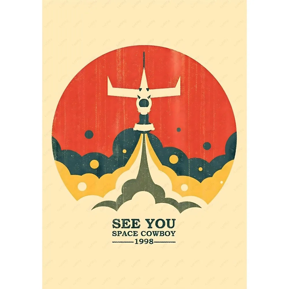 DecorBites™ Retro Cowboy Bebop Anime Poster for Home Decor