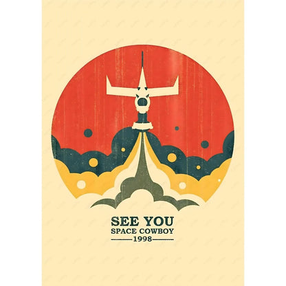 DecorBites™ Retro Cowboy Bebop Anime Poster for Home Decor