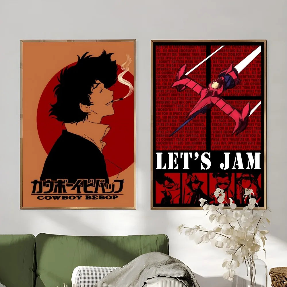 DecorBites™ Retro Cowboy Bebop Anime Poster for Home Decor