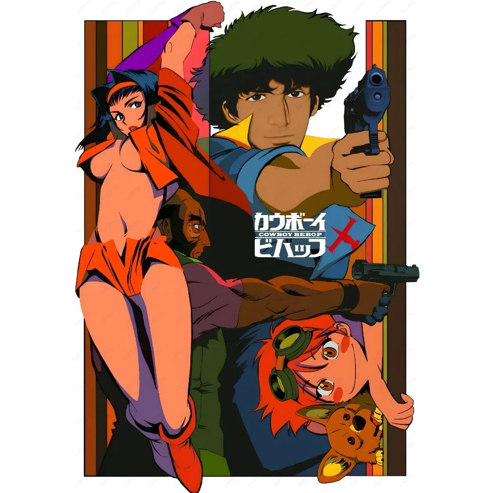 DecorBites™ Retro Cowboy Bebop Anime Poster for Home Decor