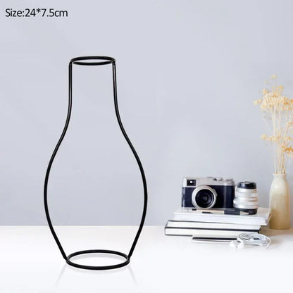 DecorBites™ Retro Iron Flower Vase for Home and Garden