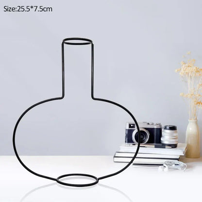 DecorBites™ Retro Iron Flower Vase for Home and Garden