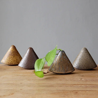 DecorBites™ Retro Zen Flower Pottery Vase Ornaments