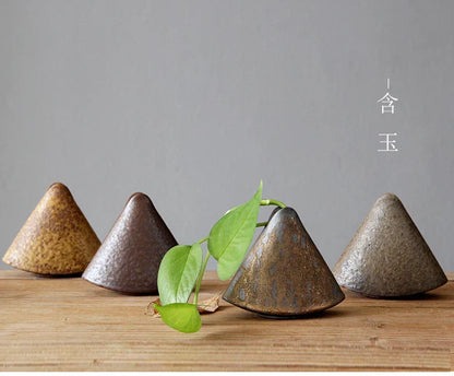 DecorBites™ Retro Zen Flower Pottery Vase Ornaments