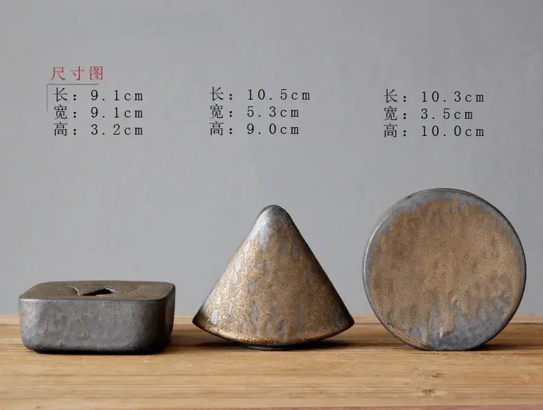 Retro zen matte ceramic pottery vase ornaments dining room tea ceremony