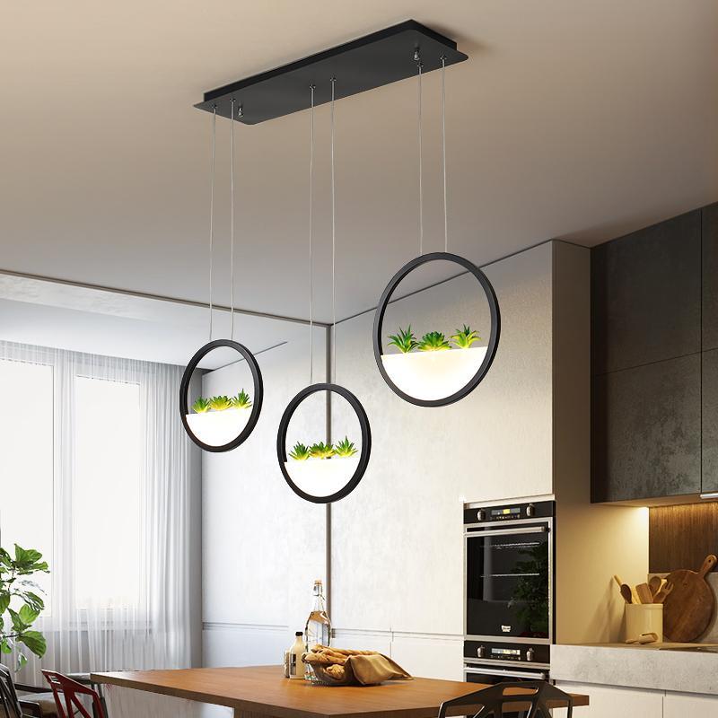 DecorBites™ Round Planter LED Chandelier