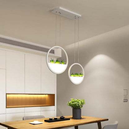 DecorBites™ Round Planter LED Chandelier