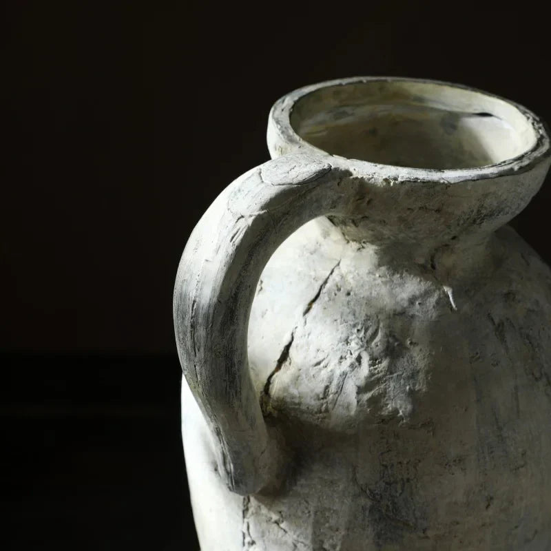 DecorBites™ Rustic Handmade Ceramic Vase for Home Decor