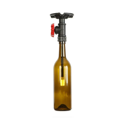 Rustic single light bottle glass semi flush kitchen lamp