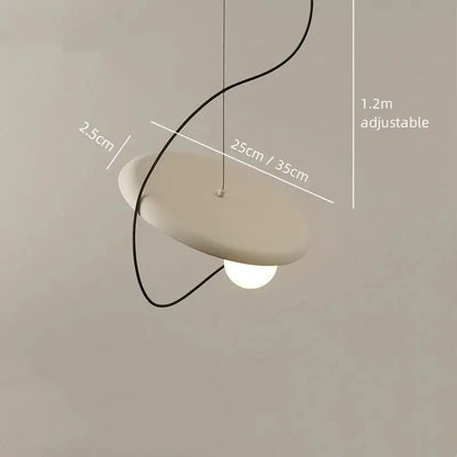 Modern black and wood scandinavian pendant light dining room