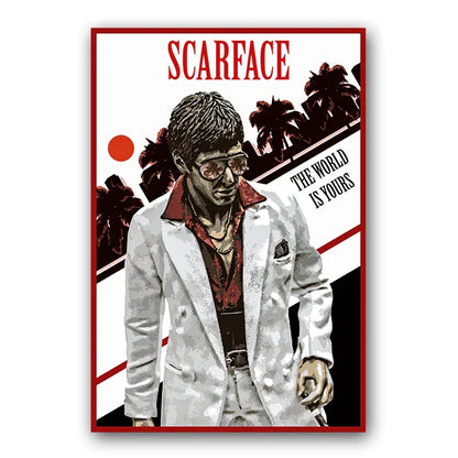 DecorBites™ "Scarface Tony Montana Canvas Wall Art Print"