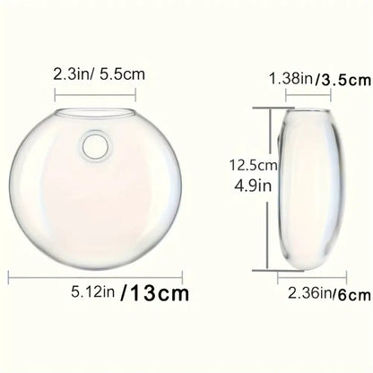 Modern spherical glass terrarium set – living room wall planters