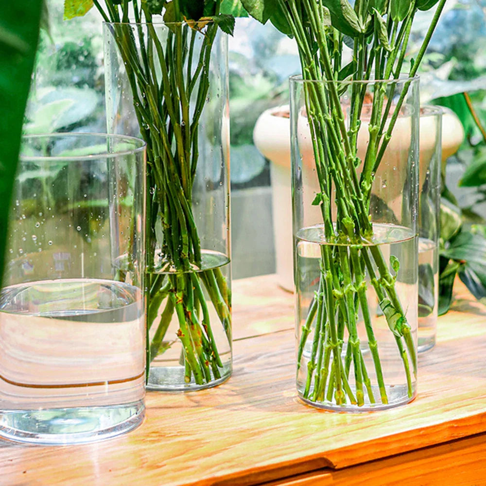 DecorBites™ Shatterproof Tall Transparent Acrylic Flower Vase